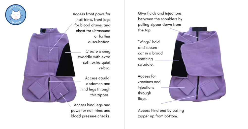 Details about Calm and Cozy Cat Wrap