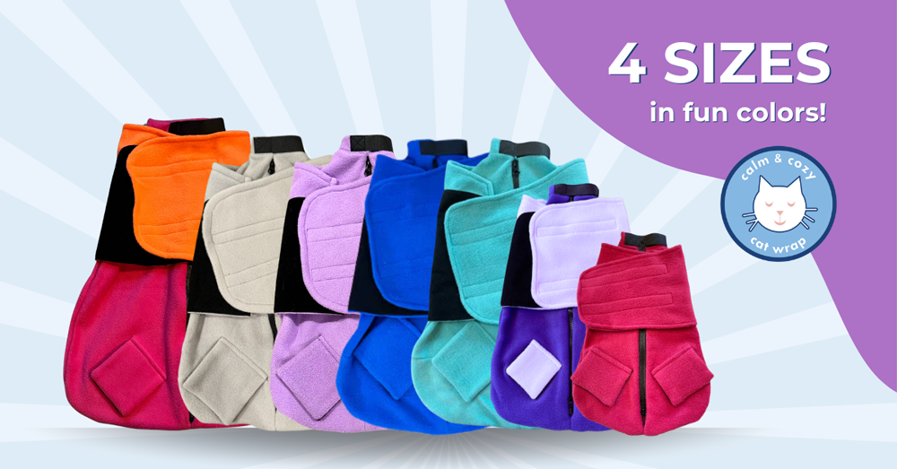 4 sizes in fun colors